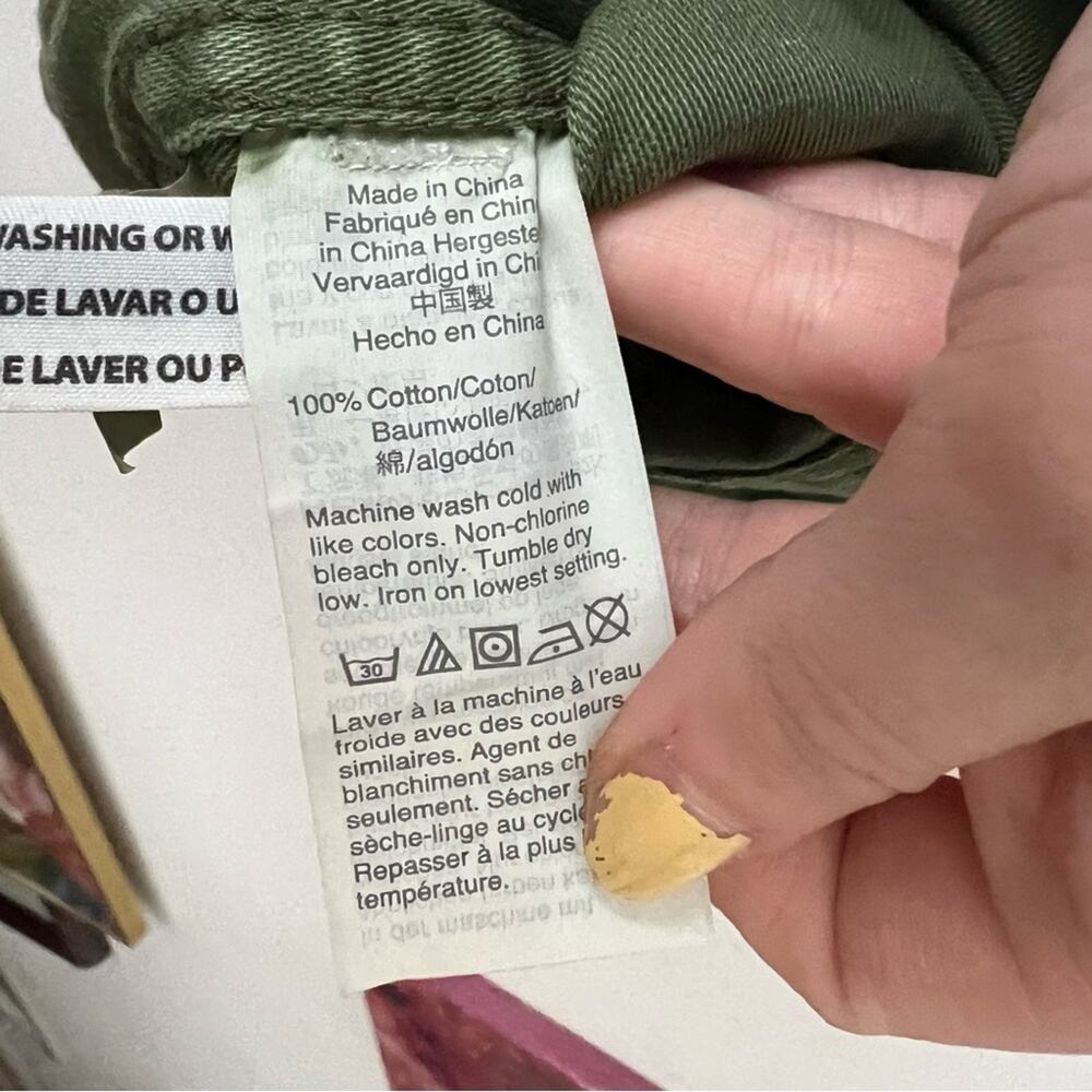 Madewell Claremont Drawstring Army Green Jacket - Picture 7 of 8